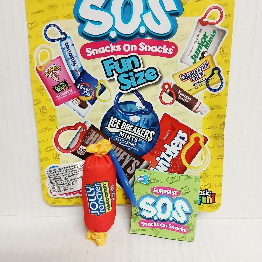 Snacks on Snacks Plush Candy Toy Clip (Jolly Rancher)